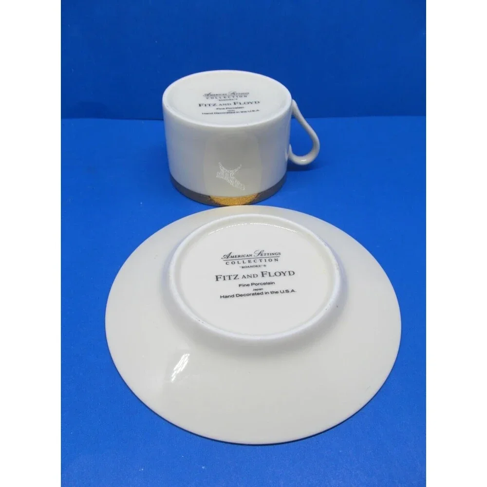 Fitz And Floyd Roanoke American Settings Collection Cup And Saucer